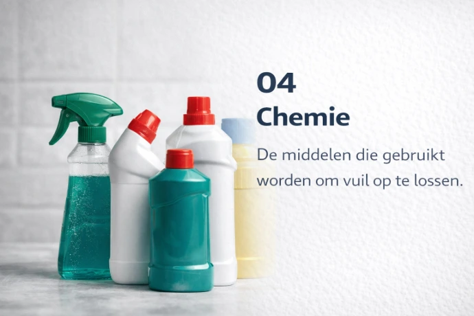 verminder uw chemische producten als u met stoom reinigt