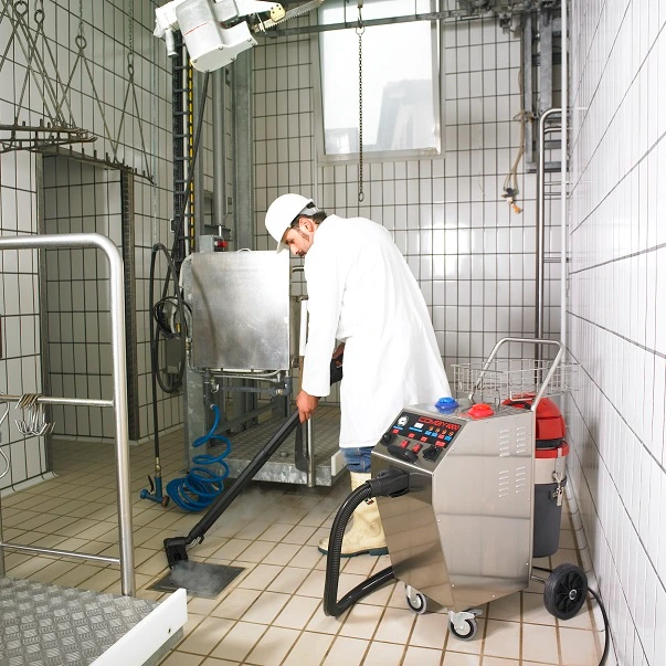 Stoomreinigen in de productie omgeving